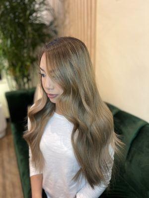 Lightened hair