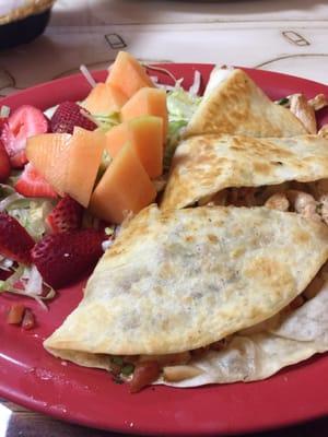 Chicken quesadilla lite