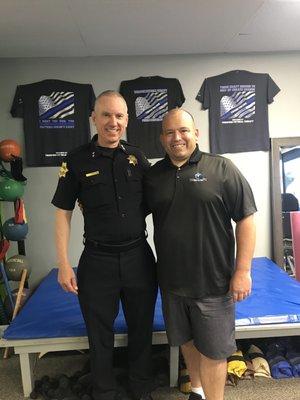 We truly love what we do here at ThompsonPT! 
 
 Helping our Men and Women in Blue have a fast recovery and back to work in no time!