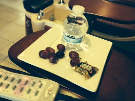 The nice amenity you get with your service.