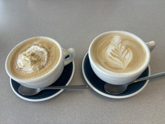 Beautiful and yummy lattes