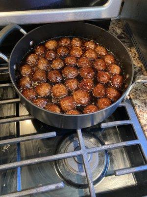 BBQ meatballs