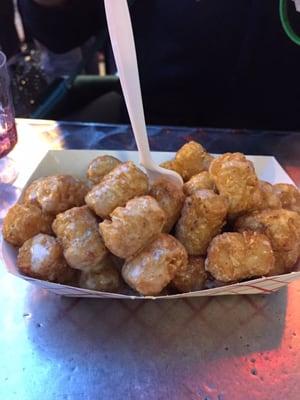 Famous tots w/ beer cheese at the tot cart!