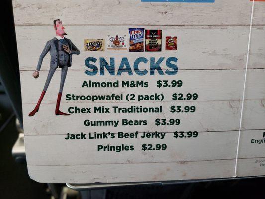 The snacks: