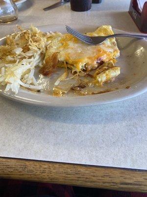 A "vegetarian omelette"