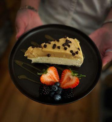 Chocolate-Banana-Peanut Butter Cheesecake