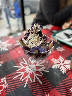 Ube sundae