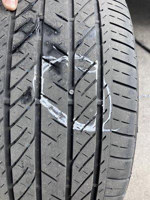 Screw in Tire