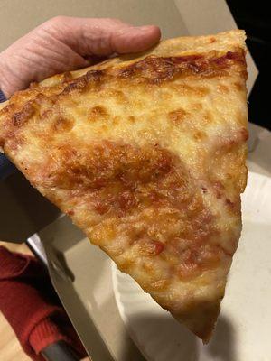 Cold pizza slice