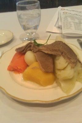 Traditional corned beef and cabbage to celebrate St. Patrick's Day