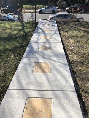 New concrete walkway with pavers in Jenkintown pa