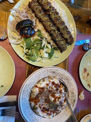 Pistachio Kebab (Fistikli Kebap) and Turkish Ravioli (Manti) were awesome!