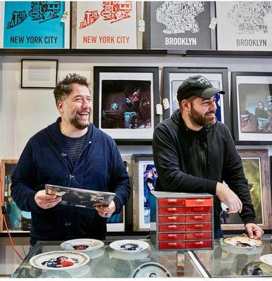 Photo of Chris and Robby, two old friends who own and merchandise the store.