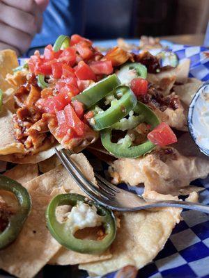 Pulled pork nachos