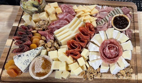 Custom charcuterie board - off menu item. Just ask they will make you what you need!