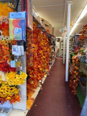 Seasonal Fall Merchandise. The Interior of The Ben Franklin Store the last one in Massachusetts located on Cape Cod Chatham MA Fall of 2020