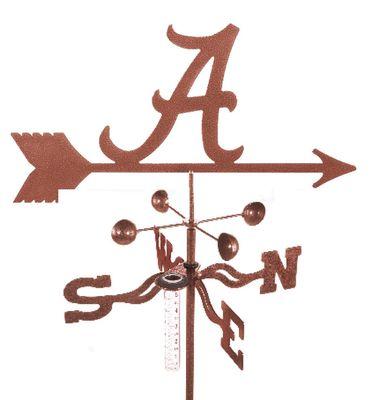 Products
 University of Alabama Crimson Tide Collegiate Rain Gauge Garden Stake Weathervane