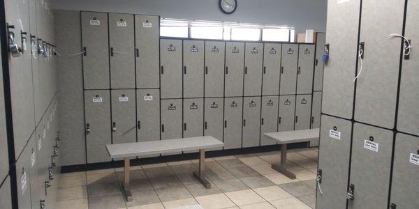 Clean locker rooms