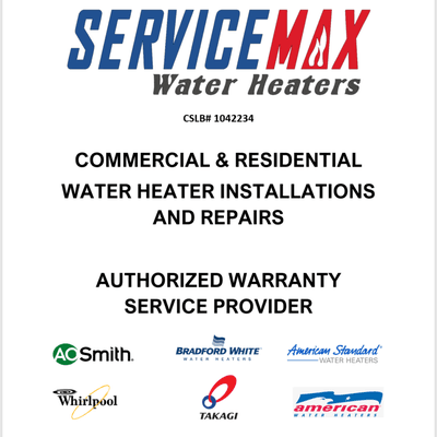 ServiceMax Water Heaters & Plbg