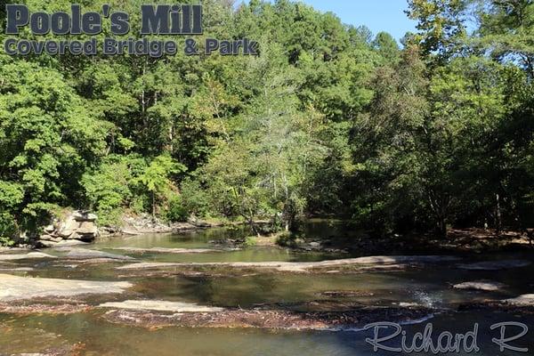 Gorgeous natural area just a stones throw downstream of the bridge.