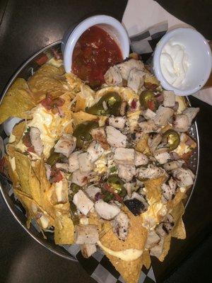 Nachos with chicken