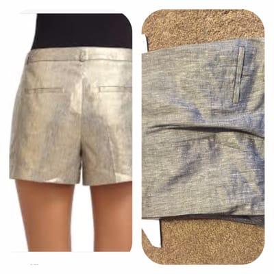 Ruined my $200 Robert Rodriguez shorts turning them from gold tone to grey.