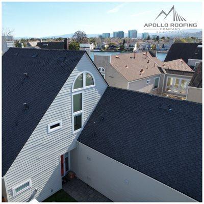 Asphalt shingle roof replacement Novato CA