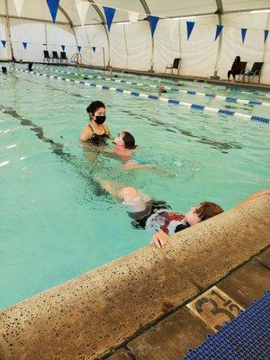 Waterworks Aquatics! Semi-private class for my twins!