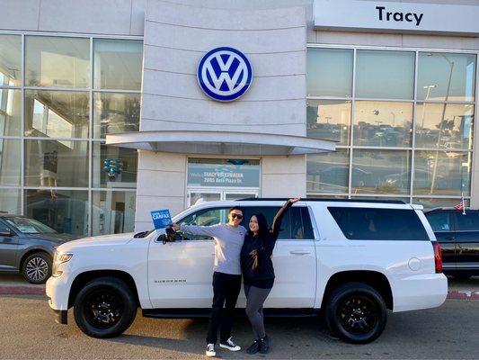 Thank you Jeff for our new Chevy Suburban!