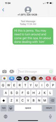 Instead of responding to Kim, I wrote the delivery guy Scott to turn around. Scott called shortly after