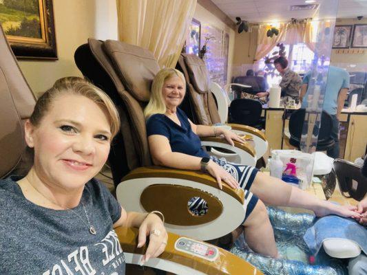 Me and #BestMomEver gettin' pedis to celebrate my birthday!