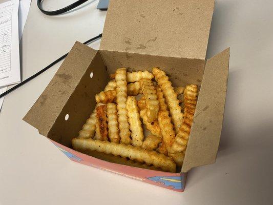 Fries.....not sure what happened but this was all that was sent.