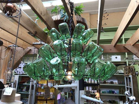 Mason jar chandelier! 6-27-2017