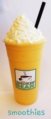 Mango Real Fruit Smoothie! We have six delicious smoothie flavors!