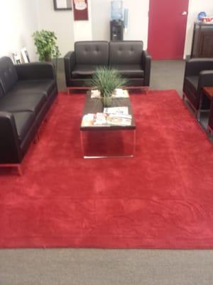 Area rug in our waiting room