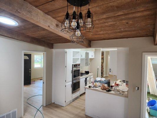 Dining area ceiling