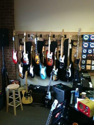 Guitars,guitars, guitars!!!! Brands include Fender,Evh,Grestch,and many more to come!