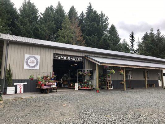 Store front! It's the building next to the feed store and the coffee drive-up.