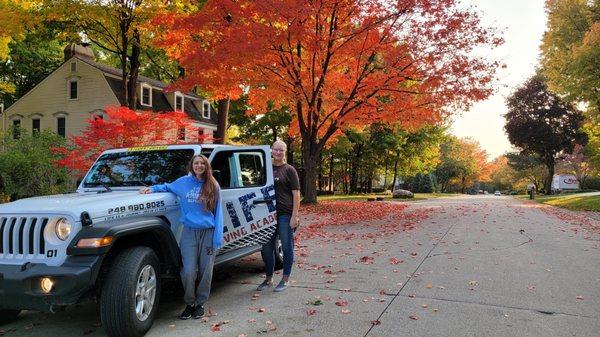 Driving in Canton in the Fall.