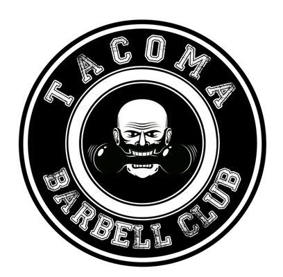 Tacoma Barbell Club's awesome old school logo!