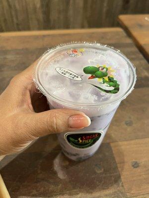 Top lid of taro drink