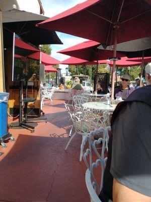 Lunch on a sunny day on the patio