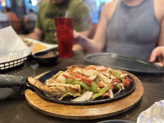 Chicken fajitas