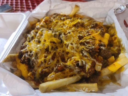 Sloppy fries. Delicious.