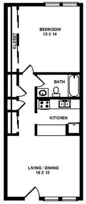 1x1 Floorplan