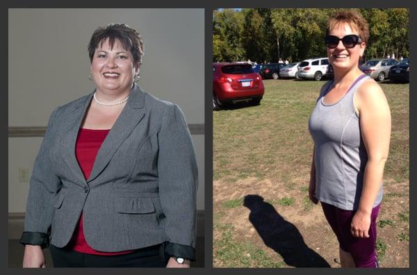 Rebecca Johnson. . . . .weight loss client almost to her goal