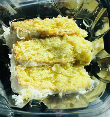 The amazing and famous coconut cake slice!!!