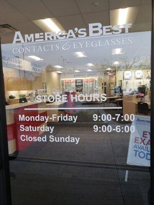 STORE HOURS