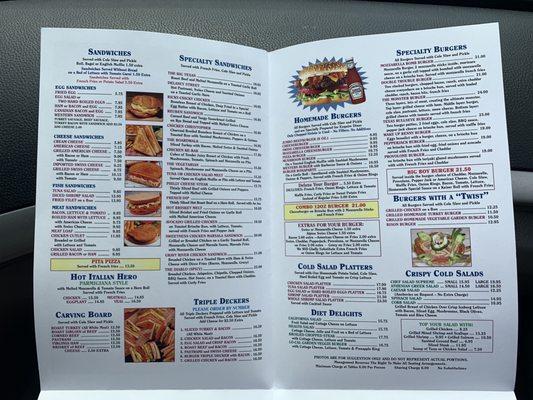 To-go menu