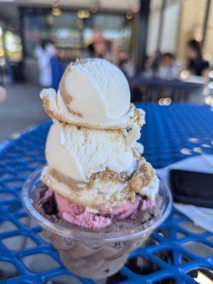 Large bowl of ice cream